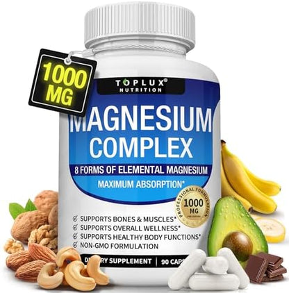 Byenergized™️ Magnesium Complex Supplement 8 Elemental 1000mg